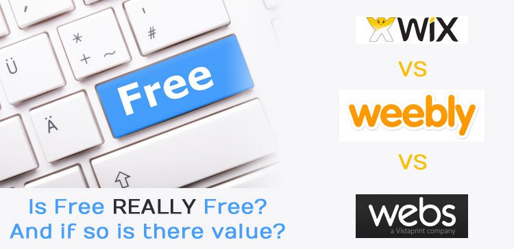 Wix vs webs vs weebly : are free websites really free